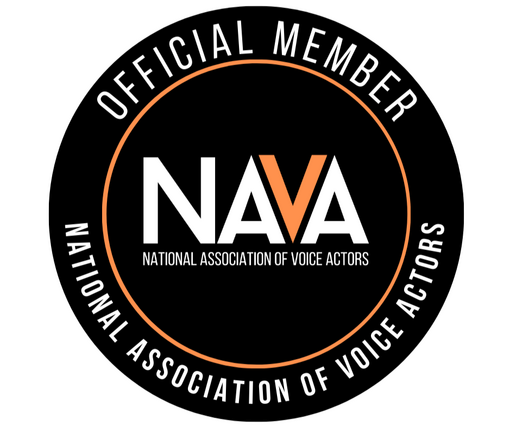 National Association of Voice Actors (NAVA) Official Member logo